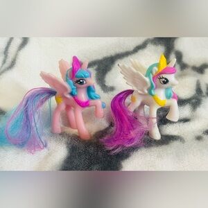 2011 MLP Princess Celestia and Princess Twilight 3” McDonalds Happy Meal Toys